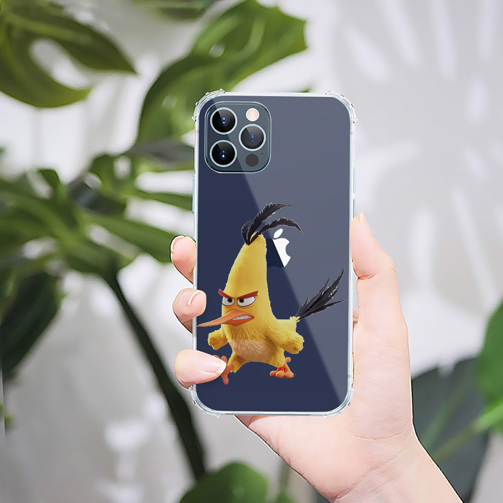 （画像用） Angry Birds アングリーバード 【iPhone 12シリーズ対応】透明スマホケース（クリアソフトケース）